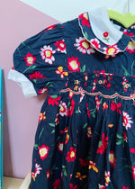 VINTAGE KIDS 80’s Floral Peter Pan Collar Dress - 18 Months