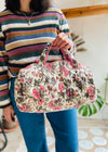 VINTAGE 70’s Pink Floral Hand Bag - ONE SIZE