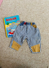 VINTAGE 90's Blue Stripe Denim Cool Trousers - 18 Months