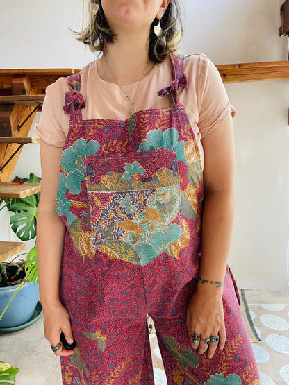 Salopette longue à imprimé patchwork bohème DESERT FOX - S/M