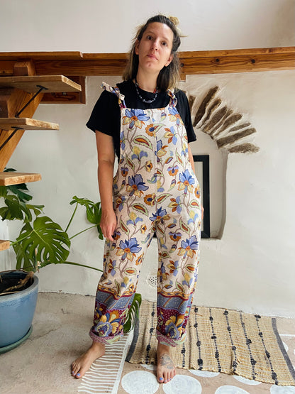 DESERT FOX Bohemian Print Long Length Dungarees - S/M