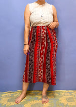 VINTAGE 90's Bohemian Print Maxi Skirt - S