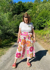 DESERT FOX Mia Trousers - Pink & Orange Florals - S-XL