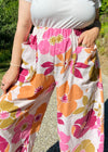 DESERT FOX Mia Trousers - Pink & Orange Florals - S-XL