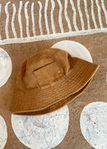 VINTAGE 90's Brown Cord Bucket Hat - ONE SIZE