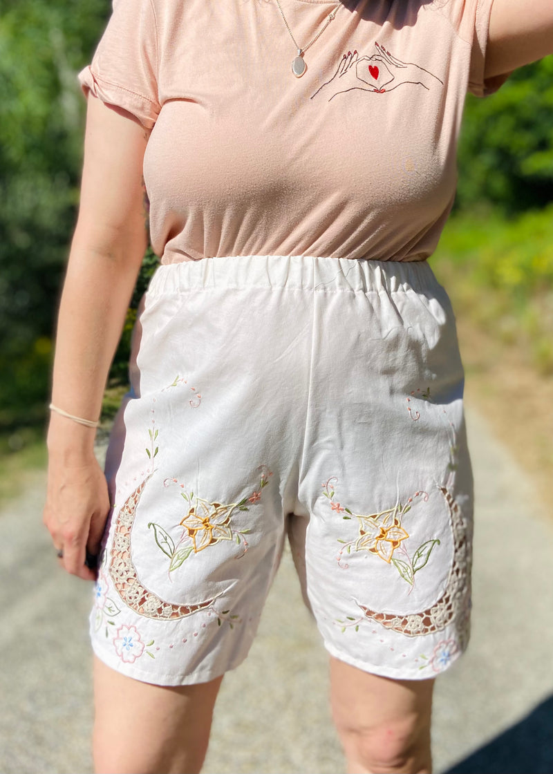 DESERT FOX Florence Shorts - Floral Embroidered Lace - SIZES 8-16