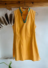 VINTAGE 90's Orange Indian Tunic Mini Dress - S/M