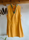 VINTAGE 90's Orange Indian Tunic Mini Dress - S/M