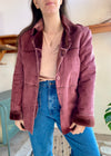 vVINTAGE 90's Pink Faux Fur Coat - M