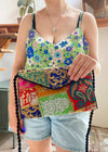 VINTAGE 90's Hippie Embroidered Shoulder Bag - ONE SIZE