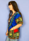 VINTAGE 90's African Print Tunic Top - M/L