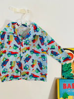 VINTAGE KIDS 90's Truck Print Pyjama Top - 12 MONTHS