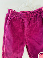 VINTAGE KIDS 90's Purple Cord Trousers - 6 MONTHS